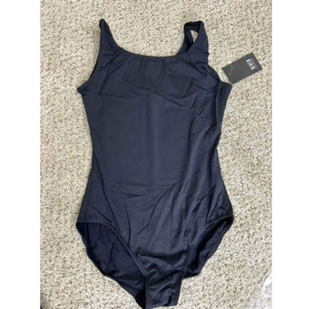 NWT Bloch Faire Tank Leotard Size L Black L5605 Women's Ballet Dance Gymnastics